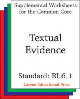 Preview of Textual Evidence (CCSS RI.6.1)