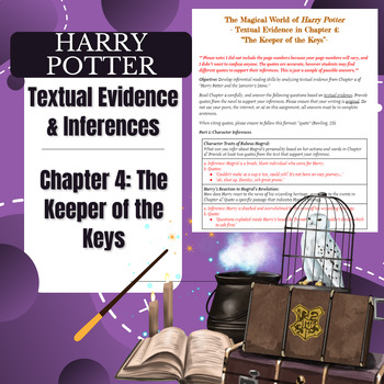 Preview of Textual Evidence: Chapter 4 Harry Potter & The Sorcerer's Stone