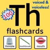 Th Articulation Flashcards Distance Learning Voiced Unvoiced