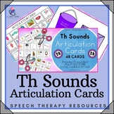 Th Sounds - Articulation Cards with Visual Cues - Speech T
