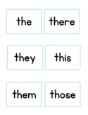 Th - Word Cards - Phonics Digraphs