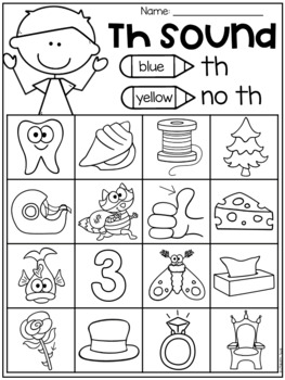 Th Digraph Worksheet Kindergarten
