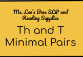 Th and T / Th and D Stopping Minimal Pairs Distance Learning