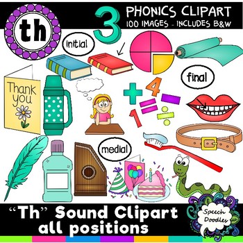words with the th sound clipart