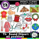 Th sound clipart all positions - 100 images! For personal 