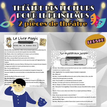 Preview of Théâtre Des Lecteurs en Français || Spring Activities For 5th Grade