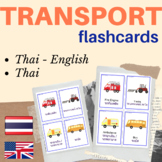 Thai flashcards transportation