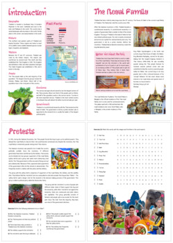 thailand by thematic worksheets teachers pay teachers