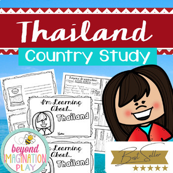Preview of Thailand Country Study *BEST SELLER* Comprehension, Activities + Play Pretend