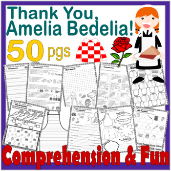 Preview of Thank You, Amelia Bedelia Read Aloud Book Study Companion Reading Comprehension