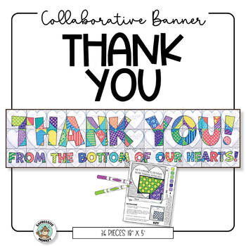 Preview of Thank You Banner Collaborative Poster