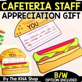 Thank You Card Cafeteria Worker Staff Appreciation Craft
