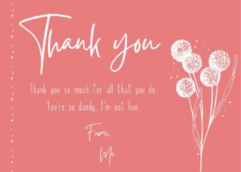 Preview of Thank You Card - Dandelion