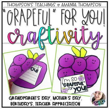 Preview of Thank You Cards and Notes - Grandparent's Day, Mothers Day, Teachers