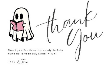 Preview of Thank You Card - Halloween