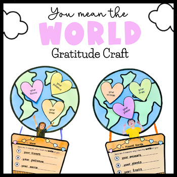 Preview of Hot Air Balloon Fathers Day Craft | Thank You Card | Teacher Appreciation Card