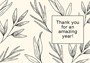Preview of Thank You Card Template (Editable)
