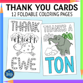 Thank You Cards Coloring Pages
