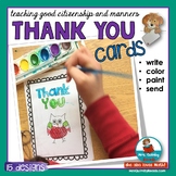 Thank You Cards | Primary Learners | Read, Color, Paint | 