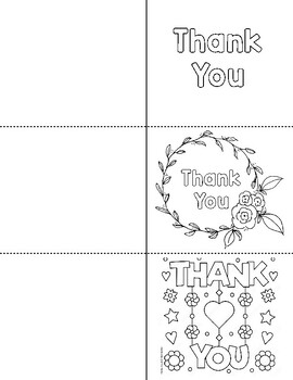 Thank You Cards (Printable) by Kayla's Classroom | TPT