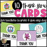 Thank You Cards for Teachers to Give Students - for Any Day