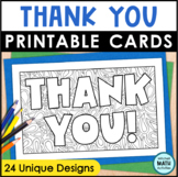 Thank You Cards to Color | Gratitude Card Craft