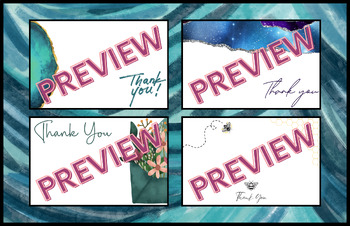 Preview of Thank You Cards to Teachers and Staff