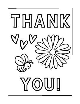 Free Printable Thank You Cards for Kids to Color & Send