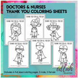 Thank You Coloring Sheets - Doctors and Nurses - Distance 