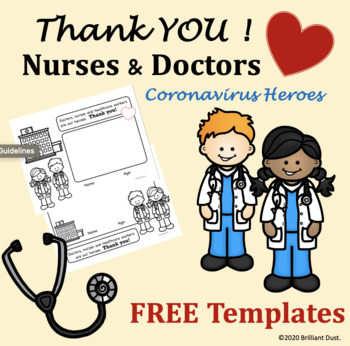 Preview of FREE Thank You | Coronavirus Healthcare Heroes  #thankyounurses #thankyoudoctors