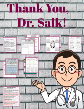 Preview of Thank You, Dr. Salk - Book Companion - 2 - 4th, Comprehension, Research and Math