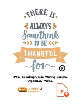 Preview of Thank You For ... Thanksgiving. Gratitude. Speaking. Writing. ELA. Holidays.