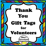 Thank You Gift Tags for Volunteers