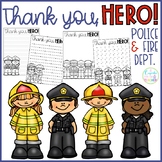 Thank You, Hero! Police & Fire {FREEBIE}
