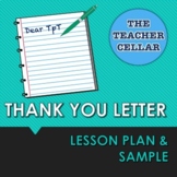 Thank You Letter Lesson Plan, Template, and Sample