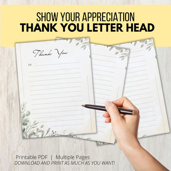 thank you letter appreciation