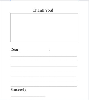 Preview of Thank You Letter Template - Simple