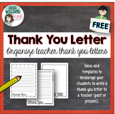 Thank You Letter Template for School Staff