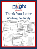 Thank You Letter Writing Lesson Thanksgiving Activity