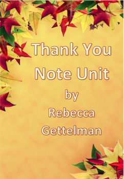 Preview of Thank You Letter Writing Mini Unit including PowerPoint and Handouts
