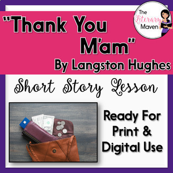 Preview of Thank You M'am by Langston Hughes - Print & Digital