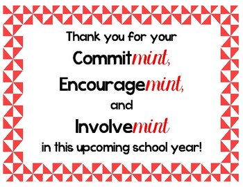 Thank You For Your Commit Mint Free Printable templates iesanfelipe