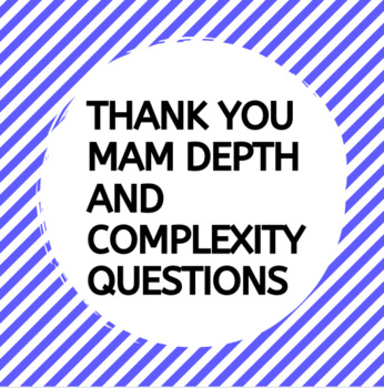 Preview of Thank You M'am Depth and Complexity Frame