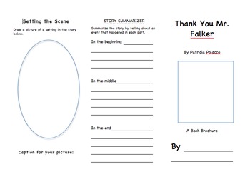 Preview of Thank You Mr. Falker Book Brochure