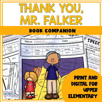 Preview of Thank You Mr. Falker | Book Companion | Digital and Printable