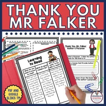 Thank You, Mr. Falker Activities in Digital and PDF by Comprehension