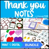 EDITABLE Thank You Note Holiday Card BUNDLE from Teachers 