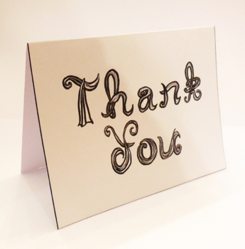 Preview of Thank You Note Cards 15 Notecard Printables 14 Colors Fabric Font TY Teacher