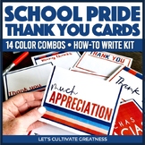 Thank You Appreciation Note Cards w/ Template - Teacher St