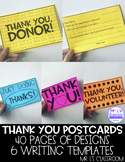 Thank You Note Postcards - Donors Choose, Volunteers, and more!